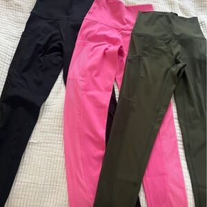 NWT Offline by Aerie Mesh Pocket Legging Bundle High Waisted